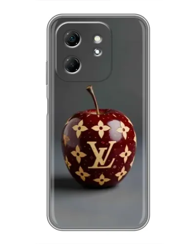 Чехол для Infinix Hot 50i с картинкой «Красное яблоко LV»
