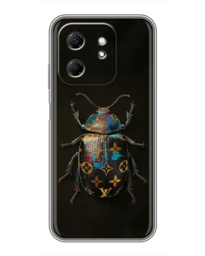 Чехол для Infinix Hot 50i с картинкой «LV — мраморный принт»