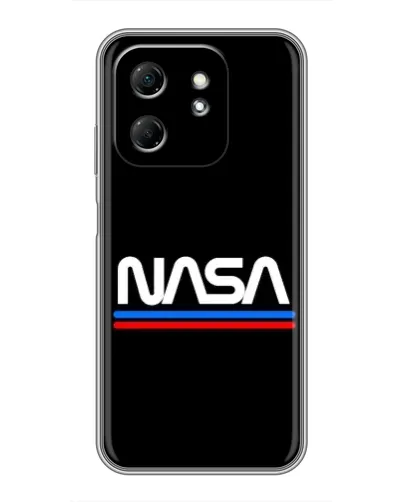 Чехол для Infinix Hot 50i с картинкой «NASA — классика Red Blue»