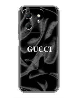 Чехол для Infinix Hot 50i с картинкой «Gucci — шелковые волны» Чехол для Infinix Hot 50i с картинкой «Gucci — шелковые волны»