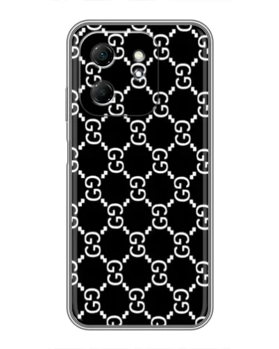 Чехол для Infinix Hot 50i с картинкой «Gucci — сетчатый паттерн» Чехол для Infinix Hot 50i с картинкой «Gucci — сетчатый паттерн»