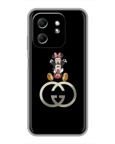 Чехол для Infinix Hot 50i с картинкой «Минни Маус на лого» Чехол для Infinix Hot 50i с картинкой «Минни Маус на лого»