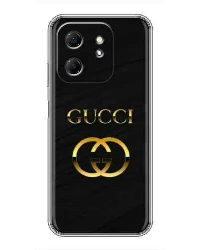 Чехол для Infinix Hot 50i с картинкой «Золотой логотип Gucci» Чехол для Infinix Hot 50i с картинкой «Золотой логотип Gucci»