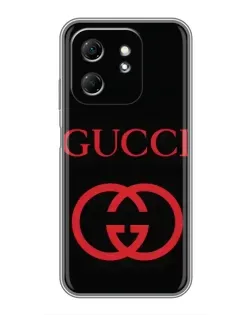 Чохол для Infinix Hot 50i з картинкою «Gucci — червоний логотип»