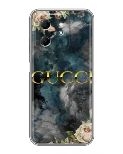 Чехол для Infinix Hot 50i с картинкой «Абстрактные цветы Gucci» Чехол для Infinix Hot 50i с картинкой «Абстрактные цветы Gucci»