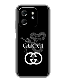 Чохол для Infinix Hot 50i з картинкою «Gucci — срібна змія»