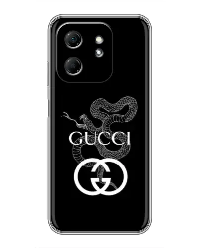 Чехол для Infinix Hot 50i с картинкой «Gucci — серебряная змея» Чехол для Infinix Hot 50i с картинкой «Gucci — серебряная змея»