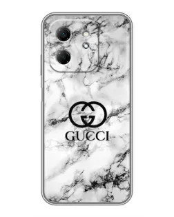 Чохол для Infinix Hot 50i з картинкою «Gucci — мармуровий шик»