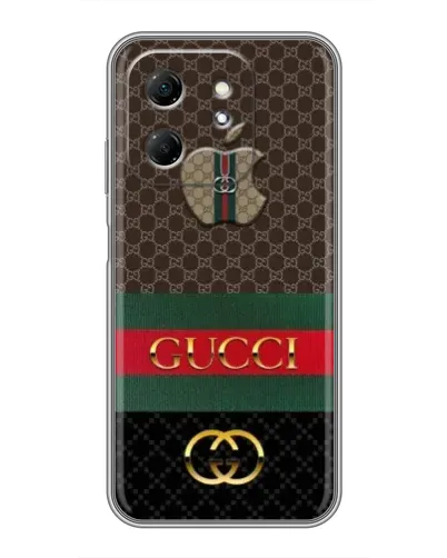 Чехол для Infinix Hot 50i с картинкой «Gucci — брендированный десерт» Чехол для Infinix Hot 50i с картинкой «Gucci — брендированный десерт»