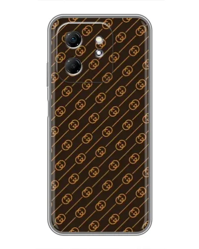 Чехол для Infinix Hot 50i с картинкой «Gucci — золотые диагонали» Чехол для Infinix Hot 50i с картинкой «Gucci — золотые диагонали»