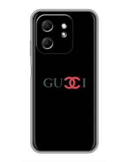 Чохол для Infinix Hot 50i з картинкою «Gucci — червоний градієнт»