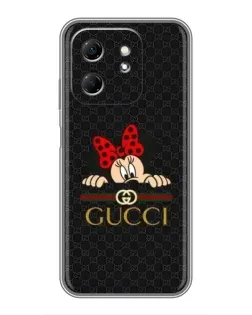 Чохол для Infinix Hot 50i з картинкою «Мінні Маус Gucci — чорний»