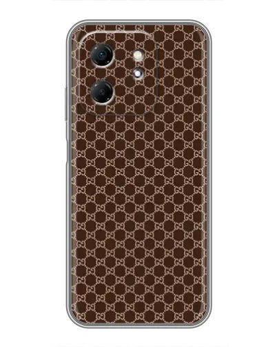 Чехол для Infinix Hot 50i с картинкой «Gucci — шоколадная сетка» Чехол для Infinix Hot 50i с картинкой «Gucci — шоколадная сетка»