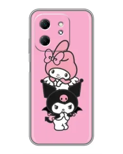 Чехол для Infinix Hot 50i с картинкой «My Melody и Kuromi»