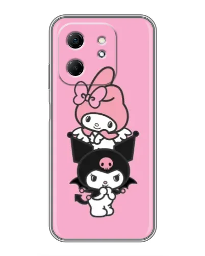 Чехол для Infinix Hot 50i с картинкой «My Melody и Kuromi»