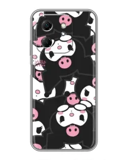 Чехол для Infinix Hot 50i с картинкой «Паттерн голов Куроми»