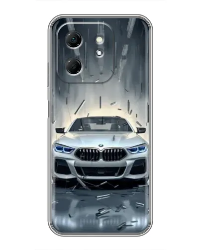 Чехол для Infinix Hot 50i с картинкой «BMW в свете фар» Чехол для Infinix Hot 50i с картинкой «BMW в свете фар»