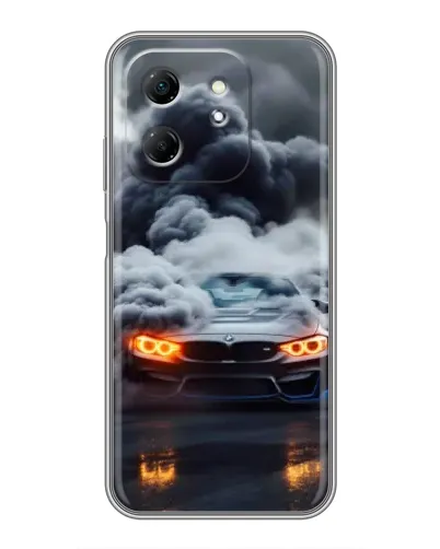Чехол для Infinix Hot 50i с картинкой «BMW в дыму» Чехол для Infinix Hot 50i с картинкой «BMW в дыму»