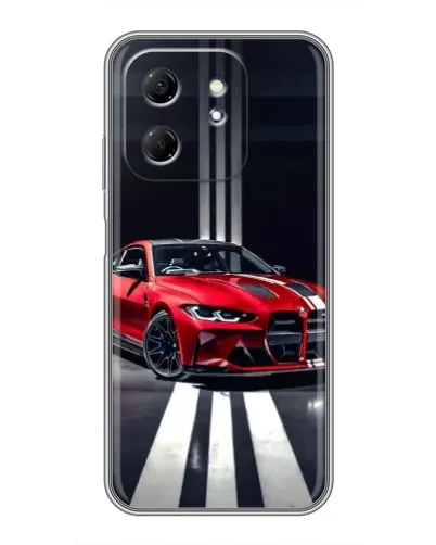 Чехол для Infinix Hot 50i с картинкой «Красная BMW на дороге» Чехол для Infinix Hot 50i с картинкой «Красная BMW на дороге»