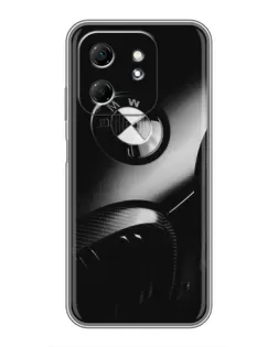 Чехол для Infinix Hot 50i с картинкой «Эмблема BMW — макро»