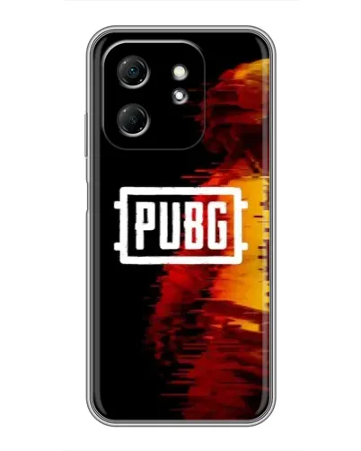 Чехол для Infinix Hot 50i с картинкой «Яркий логотип PUBG»