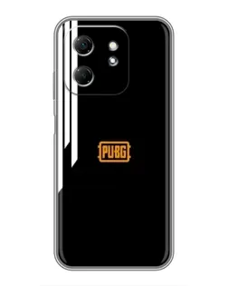 Чехол для Infinix Hot 50i с картинкой «PUBG — вертикальные линии»
