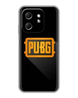 Чехол для Infinix Hot 50i с картинкой «PUBG — рамка лого»