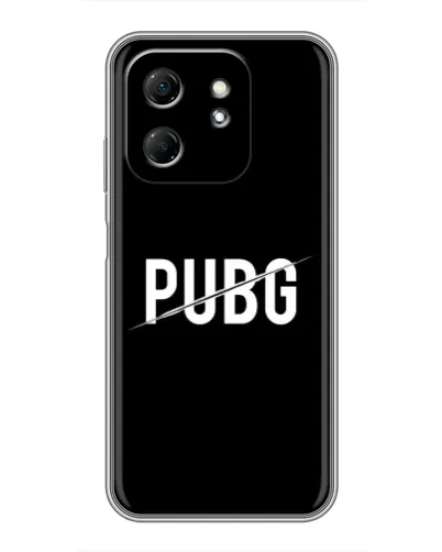 Чехол для Infinix Hot 50i с картинкой «PUBG — белый логотип»
