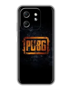 Чехол для Infinix Hot 50i с картинкой «PUBG — золотой логотип»