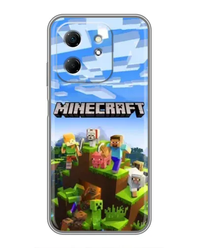 Чехол для Infinix Hot 50i с картинкой «Minecraft классический мир» Чехол для Infinix Hot 50i с картинкой «Minecraft классический мир»