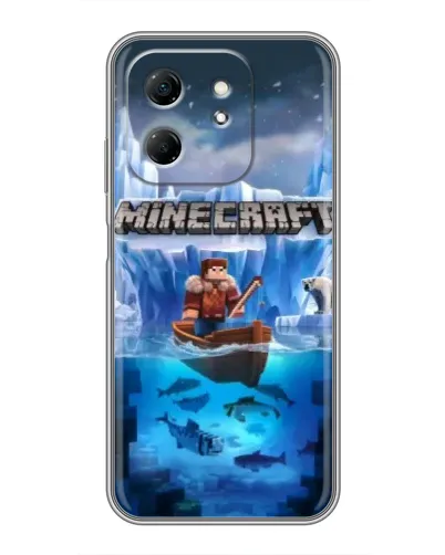 Чехол для Infinix Hot 50i с картинкой «Minecraft ледяной мир» Чехол для Infinix Hot 50i с картинкой «Minecraft ледяной мир»