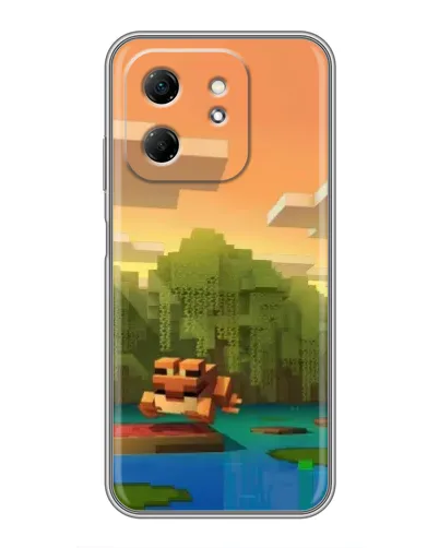 Чехол для Infinix Hot 50i с картинкой «Майнкрафт закат солнца» Чехол для Infinix Hot 50i с картинкой «Майнкрафт закат солнца»