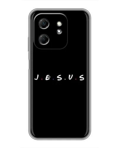 Чехол для Infinix Hot 50i с картинкой «Точки веры J.E.S.U.S.»
