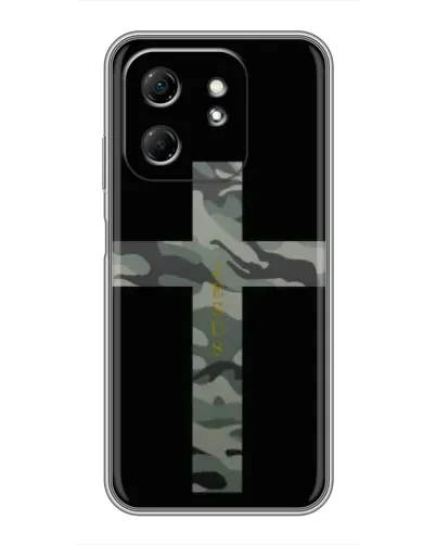 Чехол для Infinix Hot 50i с картинкой «Милитари Крест»