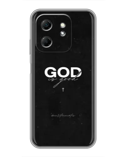 Чехол для Infinix Hot 50i с картинкой «GOD — Бог над всем»