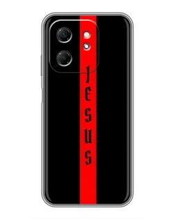 Чехол для Infinix Hot 50i с картинкой «Красная линия веры»