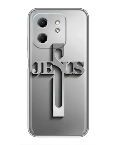 Чехол для Infinix Hot 50i с картинкой «Металлический крест Jesus» Чехол для Infinix Hot 50i с картинкой «Металлический крест Jesus»