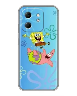 Чехол для Infinix Hot 50i с картинкой «Спанч Боб и Патрик»