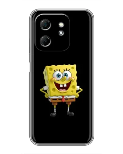 Чехол для Infinix Hot 50i с картинкой «Классический Губка Боб»