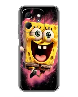 Чехол для Infinix Hot 50i с картинкой «Взрывной Спанч Боб»