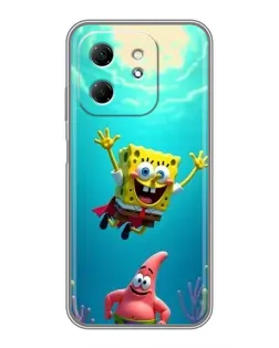 Чехол для Infinix Hot 50i с картинкой «Спанч Боб под водой» Чехол для Infinix Hot 50i с картинкой «Спанч Боб под водой»