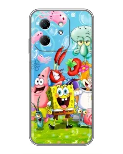 Чехол для Infinix Hot 50i с картинкой «Губка Боб и друзья» Чехол для Infinix Hot 50i с картинкой «Губка Боб и друзья»