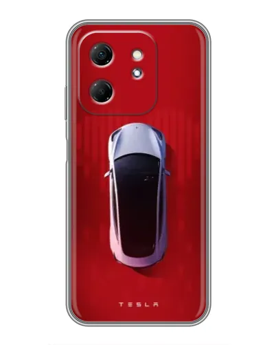 Чехол для Infinix Hot 50i с картинкой «Tesla Top View»