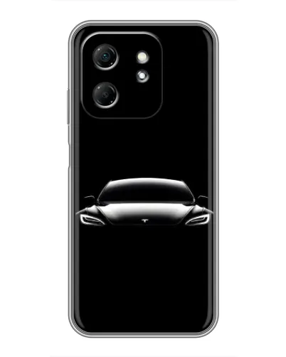 Чехол для Infinix Hot 50i с картинкой «Фары Tesla Night»