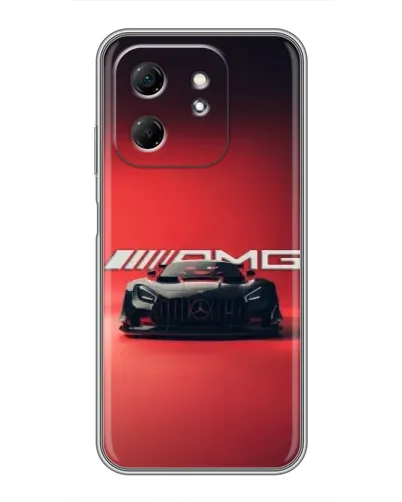 Чехол для Infinix Hot 50i с картинкой «Mercedes AMG — красная линия»