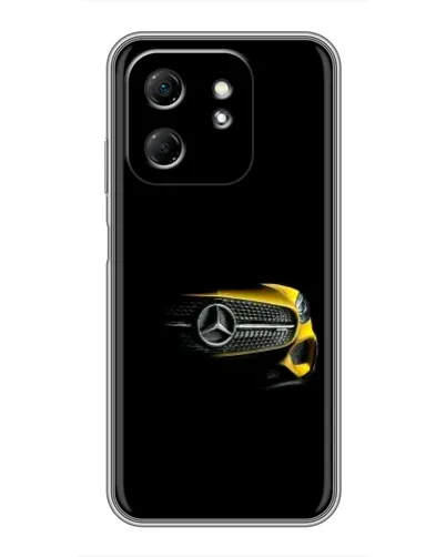 Чехол для Infinix Hot 50i с картинкой «Mercedes — ретро стиль»