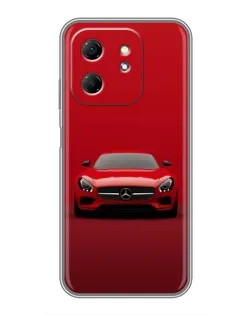 Чохол для Infinix Hot 50i з картинкою «Червоний Mercedes AMG» Чохол для Infinix Hot 50i з картинкою «Червоний Mercedes AMG»