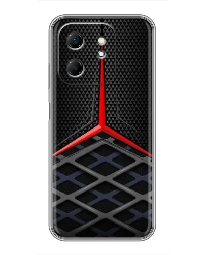 Чехол для Infinix Hot 50i с картинкой «Mercedes Carbon Grid»