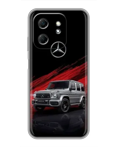Чехол для Infinix Hot 50i с картинкой «Mercedes G-Class красный»