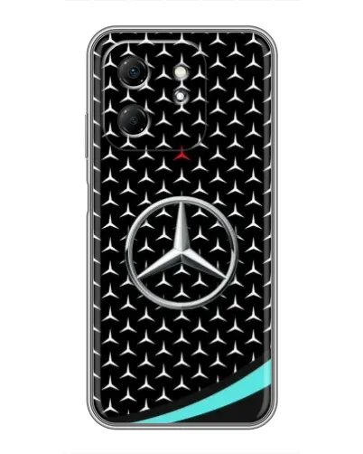 Чехол для Infinix Hot 50i с картинкой «Mercedes — бирюзовый акцент»